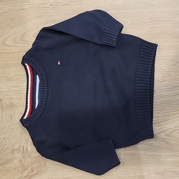 Tommy Hilfiger jersey 6-9m navy - Picture 1 of 4